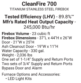 cleanfire 700